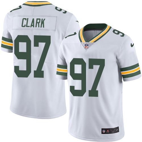 2019 Men Green Bay Packers 97 Clark White Nike Vapor Untouchable Limited NFL Jersey